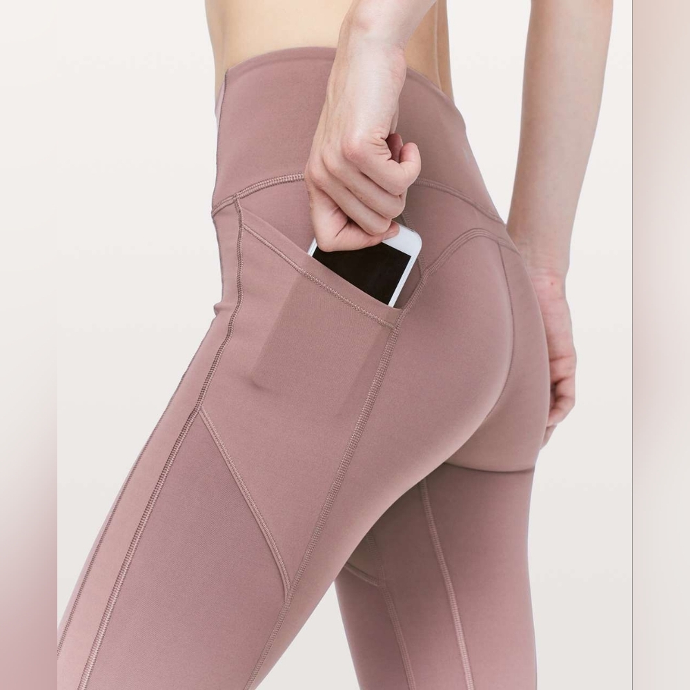 lululemon athletica High-Rise Pocket Leggings in Dusty Rose